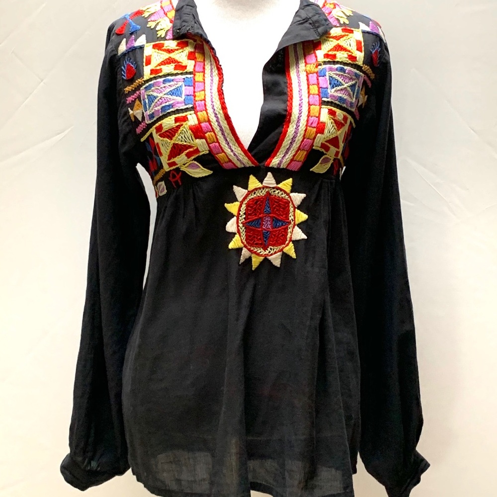 Antic Batik Embroidered Top